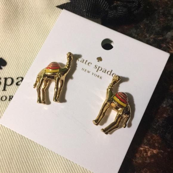 kate spade Jewelry Rare Authentic Kate Spade Camel Earrings Poshmark